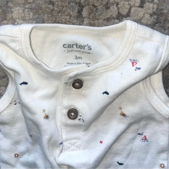 Carters tank top onesie size 3 months - Picture 3 of 3
